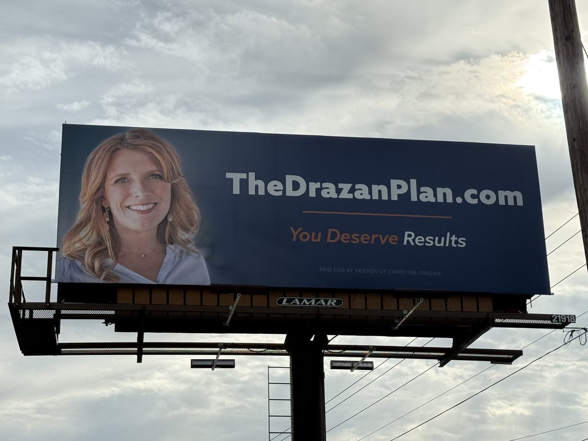 ChristineDrazan's tweet photo. The Drazan Plan is showing up across Oregon! 

My message is simple: You work hard for your family and your future. You should expect your government to work just as hard for you.

No more excuses. No more accepting failure. You deserve results.

See a billboard? Snap a photo and tag me!