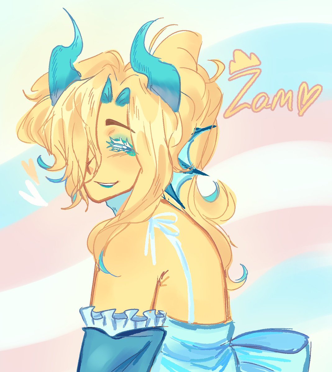 sevi9ine's tweet photo. congratulations zam! we love you 🩷🏳️‍⚧️ #princezamfanart https://t.co/dYQMSwvSqk