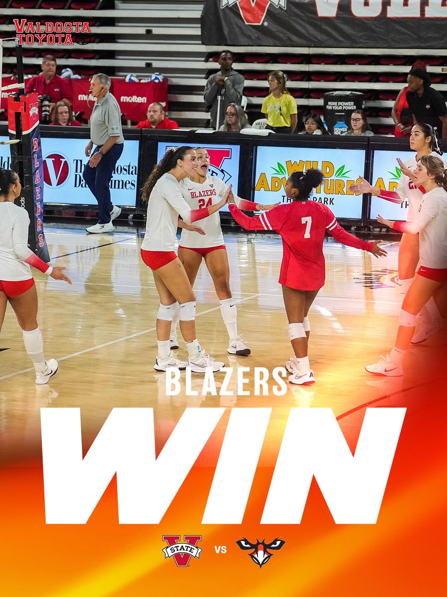 VState_VB's tweet photo. W’s in the Chat 🔥🏐 #GOBLAZERS #VStateVBall https://t.co/CGiKHZdOWu
