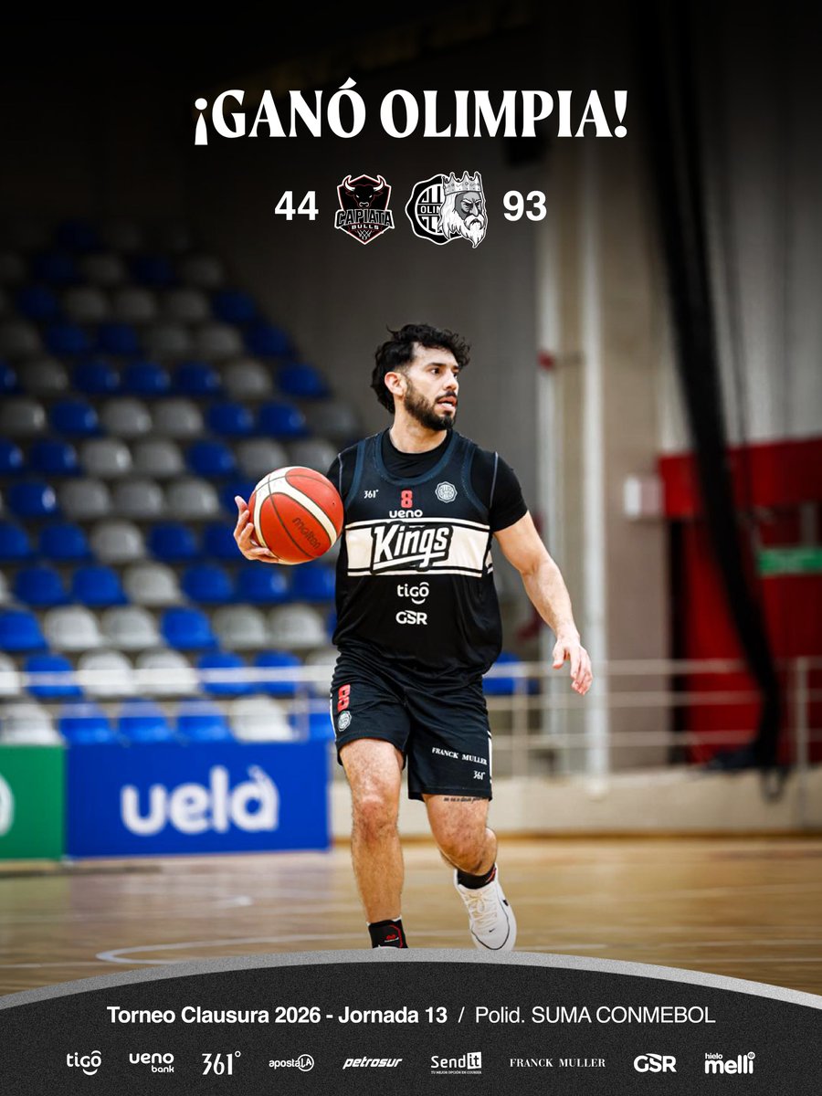 OlimpiaKings's tweet photo. 💪🏻 ¡GANÓ #𝗢𝗟𝗜𝗠𝗣𝗜𝗔! 🤍🖤🤍 https://t.co/TH7NtmyXa4