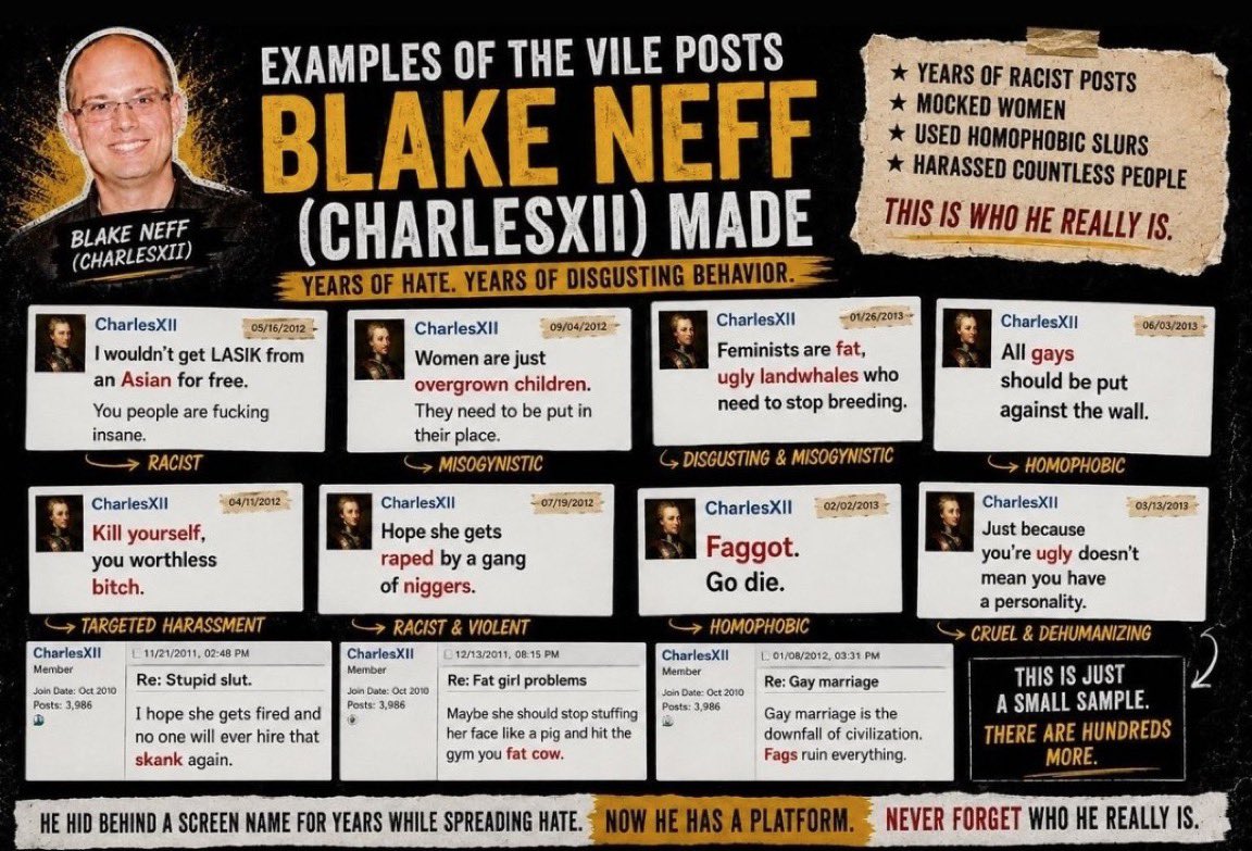 MayoMcPride's tweet photo. @owendayjkd12 @BlakeSNeff Blake was racist before all that started. https://t.co/YRg8O6D8HY