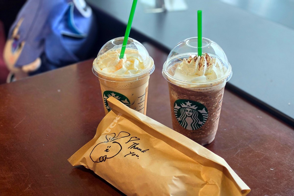 key_x___x's tweet photo. 食後のスタバうまうまだよ〜🫶 https://t.co/KlWW5UFgXH