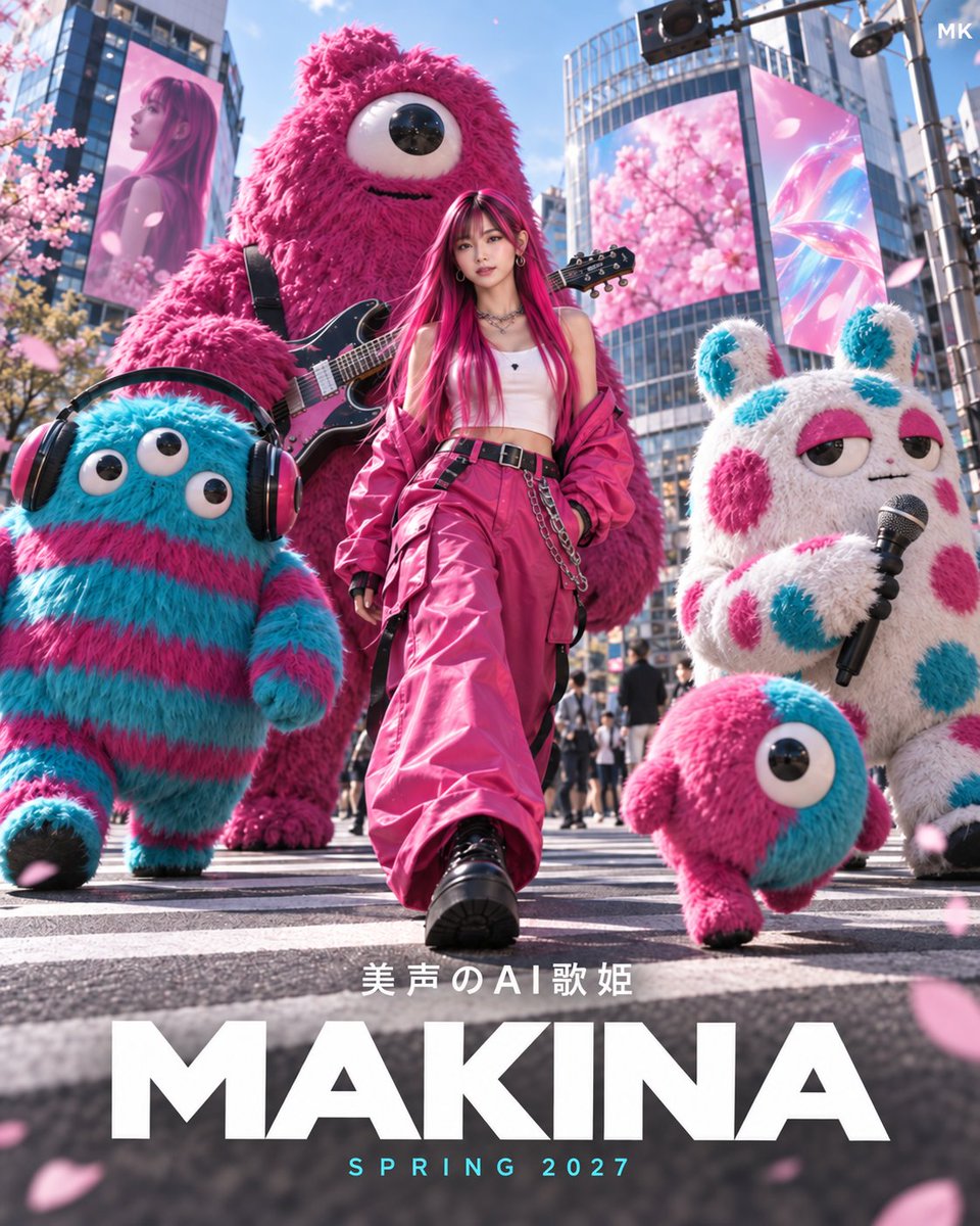 MatoToushi's tweet photo. み！て！こ！れ！

プロフスクショから読み取った情報で架空のモンスターと歩く広告クリエイティブという趣味全開のプロンプトを爆誕させましたｗｗｗ

カラフルなのもかわいいけど白っぽくまとまってるのもかわいいしとにかく見ててたのしいいい！
プロンプトはコメント欄に貼っておくから、作ってみてほしい！

そして引用して見せてください！！