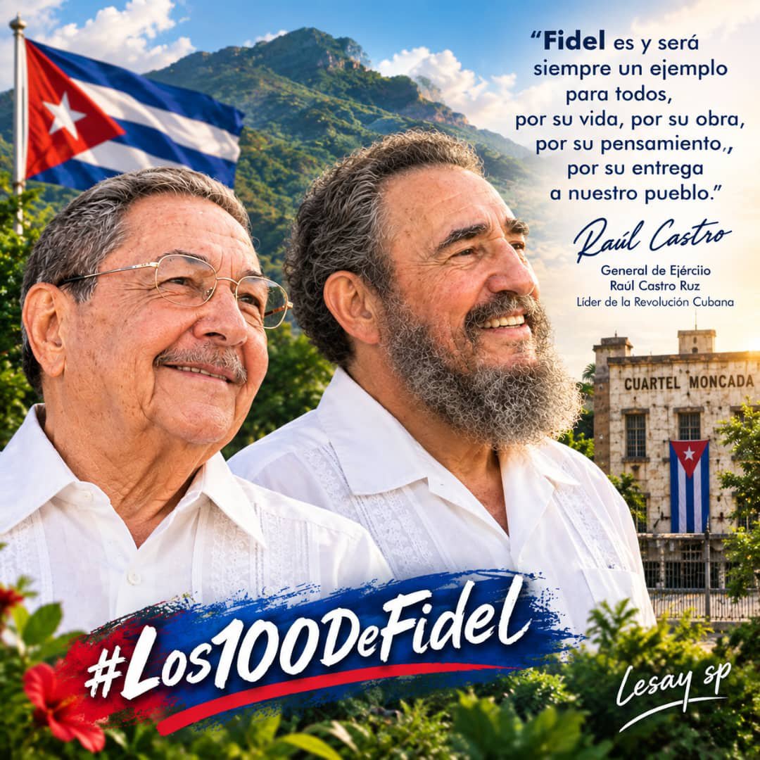 ItachiCuba's tweet photo. Raúl y Fidel: dos hermanos, una historia y una misma lealtad a #Cuba.
El tiempo pasa, pero el ejemplo permanece. Fidel vive en la memoria, en la obra y en el corazón de su pueblo.
#Los100DeFidel 🇨🇺 https://t.co/9tFRZ0l9xo