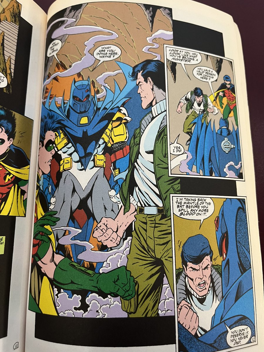 conte37211's tweet photo. I finished reading Batman KnightFall: KNIGHTQUEST. I really enjoyed this one and it was interesting seeing Azrael’s descent into villainy culminate in him giving into the system that’s corrupted his mind throughout the comic. I can’t wait to read KNIGHTSEND. #batmanknightquest https://t.co/qOcdOr3mGK