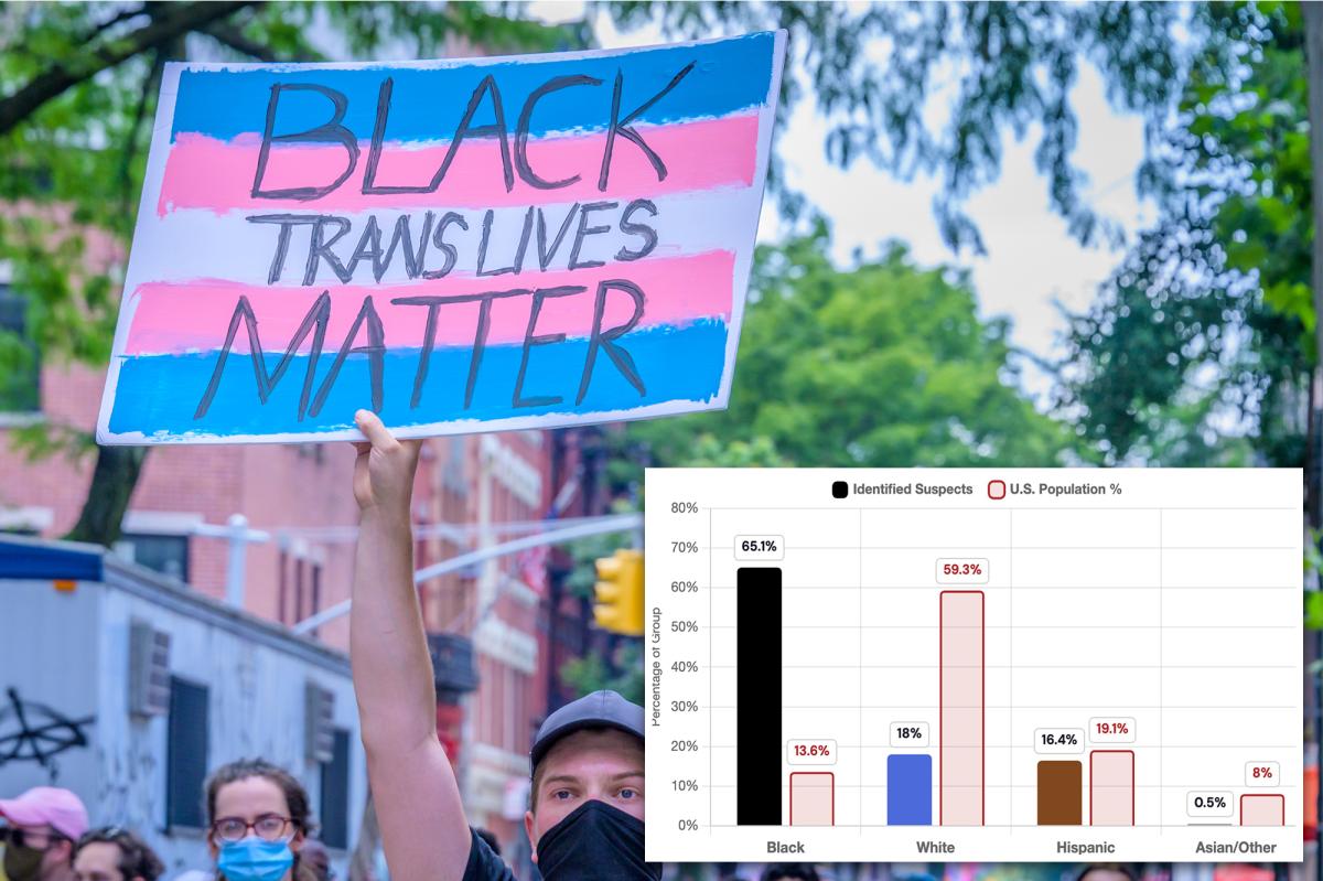 nypost's tweet photo. Murders of transgender people primarily motivated by 'intimate partner violence' - not hate: report https://t.co/lnMTFNL0oe https://t.co/zhewqf6HLs