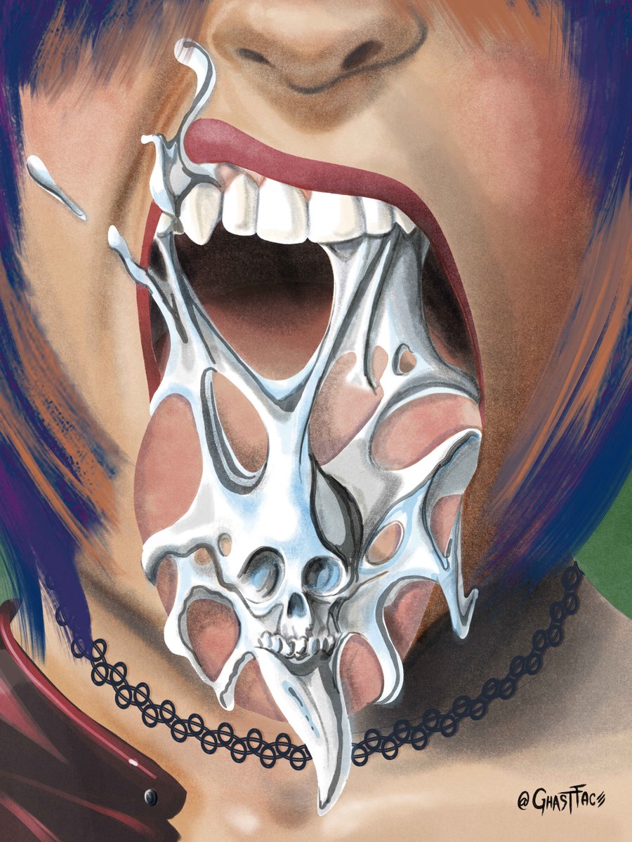 ghast_face's tweet photo. Would you suck her Chrome Tongue clean?
#TroubleGirls #illustration https://t.co/hwofxWDhxS