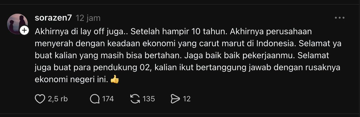 LambeSahamjja's tweet photo. lagi rame di sebelah:
- banyak yang kena layoff
- walaupun udah kerja tahunan tetap kena
- lagi musim phk? https://t.co/Rt0YrDCqUW