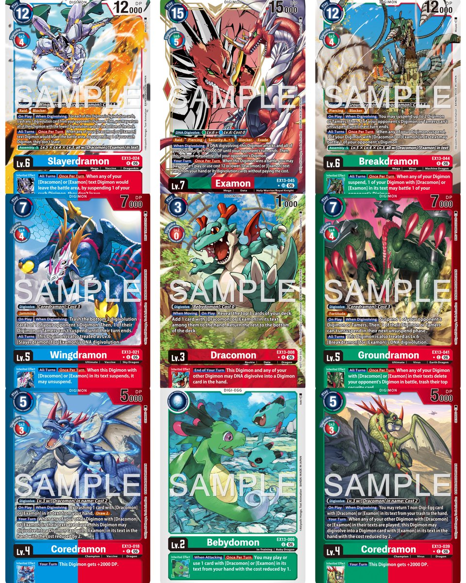 DigiLatAm90's tweet photo. EX-13 CHIVALROUS XIII 
Jesmon
Gankoomom
Examon
Kentaurosmon
#digimon #bandai #tcg #digimoncardgame #digimontcg #royalknights @digimon_tcg_SP https://t.co/dfHaFyv2xa