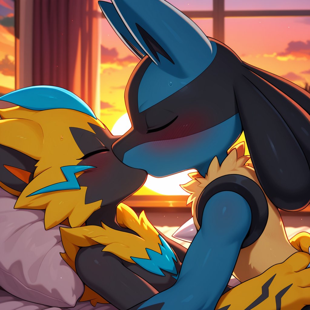Bluecarii's tweet photo. having fun,,,,, owo
#furry #furryart #lucario #zeraora https://t.co/YpdgsZ5u1s