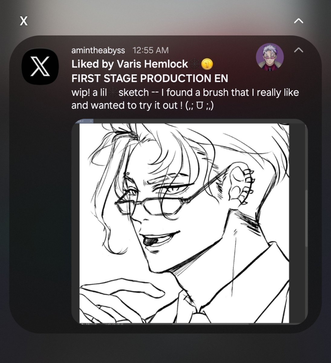 amintheabyss's tweet photo. HOW-- erm boss don't look this way, I don't have money to pay you back yet-- /hides

(kidding aside, this made my day, thank you! 💜 o7) https://t.co/l0YdhB9pYR