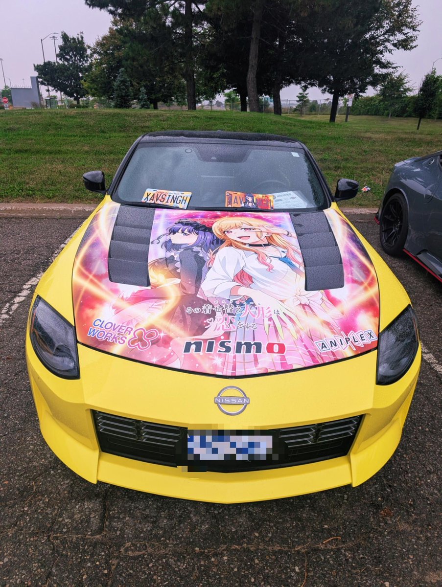 Carswithchris97's tweet photo. Yet I'm still proud of Marin, I won second place for best modified RZ34 at the Ontario Z Car Fest, everyone at the fest love my itasha wrap RZ34 so much. Marin Z makes me smile and I'm glad to have an itasha wrap RZ34 #Itasha #RZ34 #NissanZ #MyDressUpDarling #MarinKitagawa https://t.co/B7mUWIC4QB