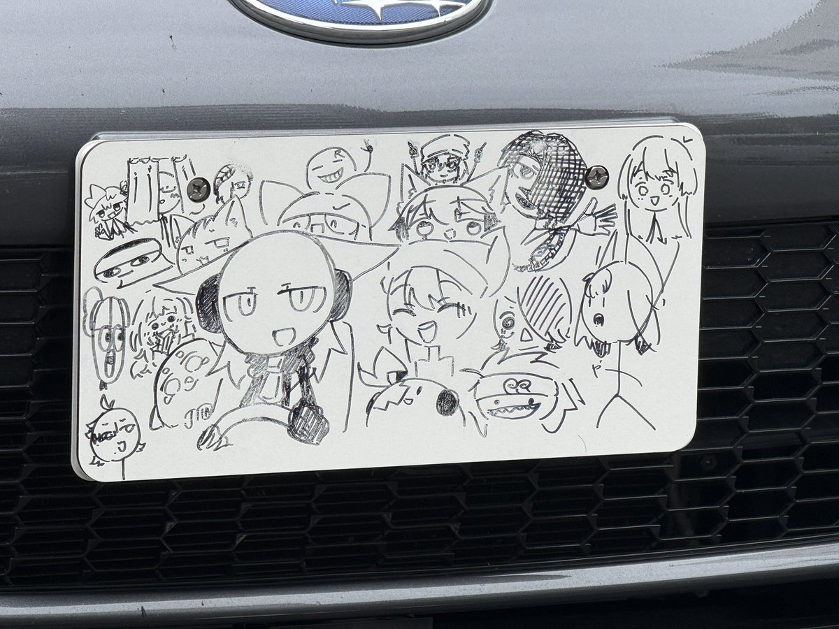 AMATSU_zd8's tweet photo. フル乗車ナンバープレートこんな感じです！
皆さんのご協力に感謝🙏🙏🙏🙏🙏🙏 https://t.co/ilCkBT258m