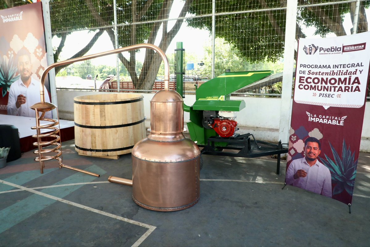 PueblaAyto's tweet photo. Con el liderazgo del presidente @pepechedrauimx y a través de la Secretaría de Bienestar y Participación Ciudadana, entregamos apoyos del programa #PISEC a 250 familias de productores mezcaleros y agrícolas en San Andrés Azumiatla.

Fortalecemos la economía familiar y reconstruimos el tejido social desde la comunidad. 🌱🤝