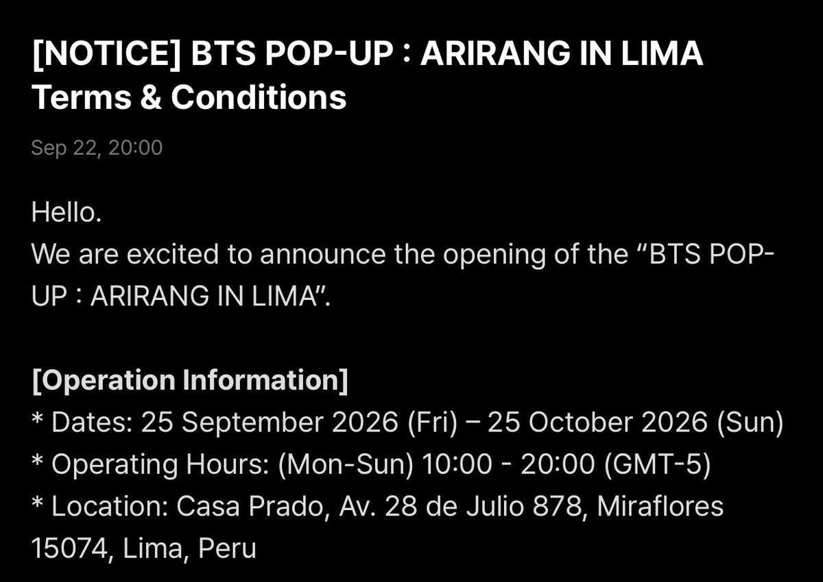 Vantaeuwuu's tweet photo. LA POP UP EN LIMA SERÁ EN LA CASA PRADO😭 https://t.co/lZIvg1k3He