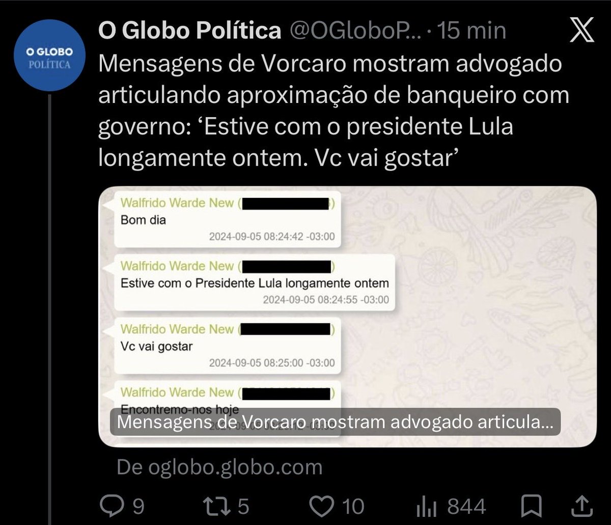 lgo_bz's tweet photo. Whisky de presente. Abraços. Longas conversas, aproximação. 

Vorcaro chegou dentro do Palácio do Planalto. 

E tenho a leve impressão que os prints expondo essa relação estão apenas começando a aparecer. Rs https://t.co/DW3BHF5K9i