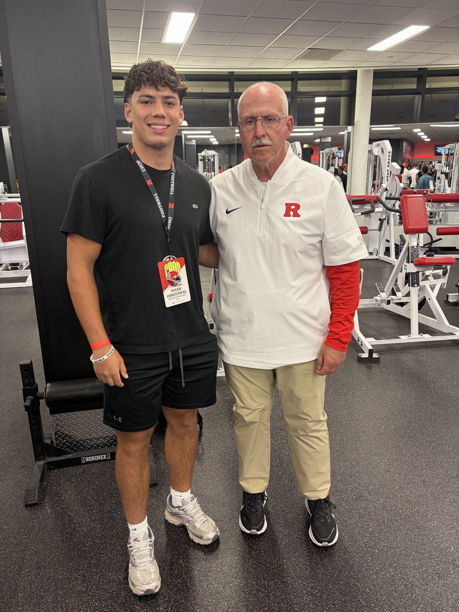 NoahOdenthal17's tweet photo. Blessed to be able to visit Rutgers. Thank you @RUCoachFraser @CoachEAllen21 for your time. Looking forward to the future. #CHOP🪓 
@RutgersOn3 @RutgersFBTalk @RutgersOnBTN 
🎯@specialteamsu
⛓️‍💥@BCollierPPI @PPIRecruits 
✅@connectedathUSA @GP_Recruiting https://t.co/wJWO9h5cEl