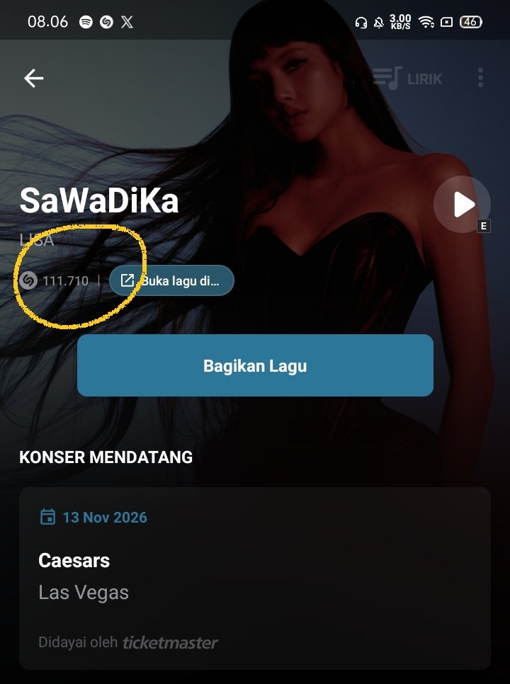 NalaMarisa's tweet photo. 🛑 STOP WAR , STOP ENGAGE WITH STUPID ANTIS 🛑 

FOCUS SUPPORT LISA BRING DAILY STREAM " SAWADIKA" 2MILLION 🛑

👊👊KEEP STREAMING , SHAZAMING ( 111.710 ) , and BUYING 👊👊

https://t.co/TO1fPTvtM5

#LISAxSAWADIKA https://t.co/iAc8lv29Vh