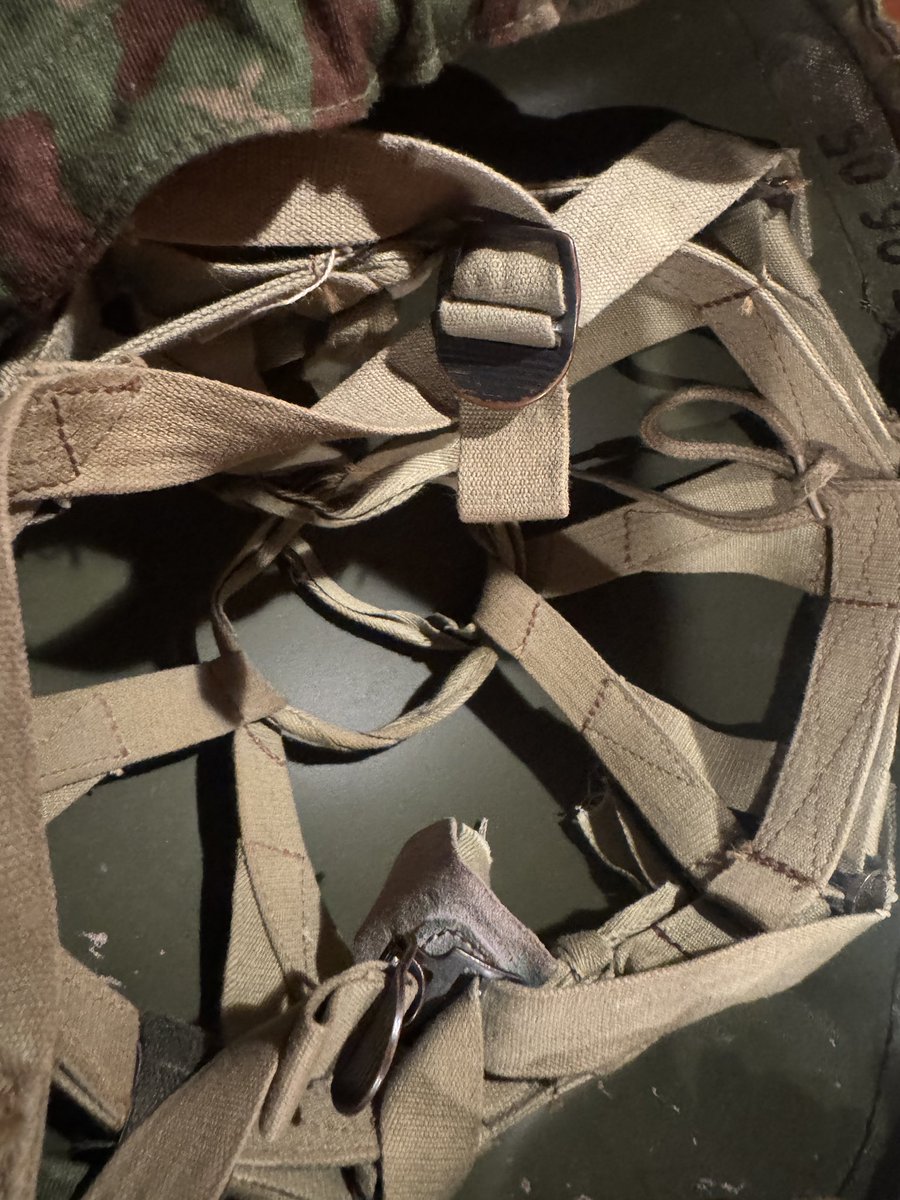 ROKA_Donkatsu's tweet photo. An old 6B7 helmet seized by the Japan Ground Self-Defence Force from a conscript belonging to Russia’s Wagner Group on the Hokkaido front in 2022. A Ground Self-Defence Force camouflage cover has been fitted to it by Japanese personnel. https://t.co/WZ2V7yjS5m
