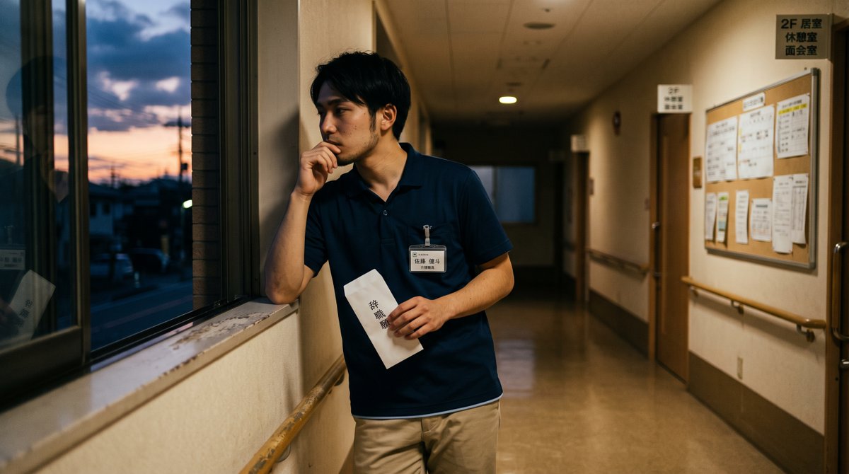 Carekoto17's tweet photo. 介護現場で、ある若手がこんなことを言って退職した人がいた。

「実は来月結婚するんです。子供も生まれます。
この給料じゃ、生活なんてできません。」

夜勤を月に何度もやって、手取りは20万そこそこ。
引き止める言葉なんて一つも出なかった。

誰かの生活を支える尊い仕事だとどれだけ美談に仕立てても、自分の家族すら養えない現実に直面すれば、去るのが当たり前。

彼の決断は完全に正しい。
だからこそ悔しくてたまらなかった。他人の命や暮らしを守るプロが、自分の大切な人を守るために去らなければならな���この構造を、もう終わらせなきゃいけないと思う。