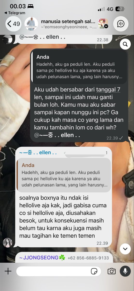 meowtinns's tweet photo. @Gobyflorencess UPDATE! ternyata pc hellolive ku belum di co dari wh, aku udah wanti wanti dia buat co hari ini (ga mau tau gimana caranya). Kalau ga di co postingan ini ga akan aku takedown, bahkan akan aku tambah masukin bukti bukti lain. Terimakasih @Gobyflorencess https://t.co/BqFTZkWI6S