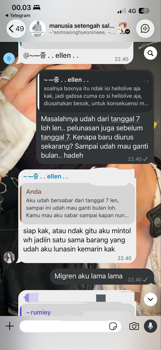 meowtinns's tweet photo. @Gobyflorencess UPDATE! ternyata pc hellolive ku belum di co dari wh, aku udah wanti wanti dia buat co hari ini (ga mau tau gimana caranya). Kalau ga di co postingan ini ga akan aku takedown, bahkan akan aku tambah masukin bukti bukti lain. Terimakasih @Gobyflorencess https://t.co/BqFTZkWI6S