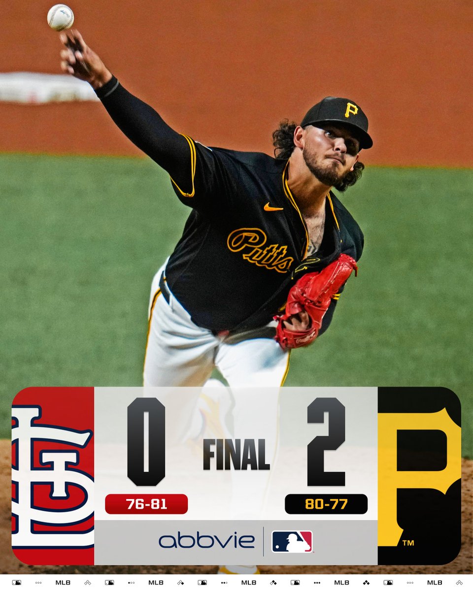 Jared Jones tosses seven scoreless innings and allows just one hit in a @​Pirates win!

(MLB x @​AbbVie) 
 [📷](https://pbs.twimg.com/media/HS3SOZFXsAAXwY3.jpg)