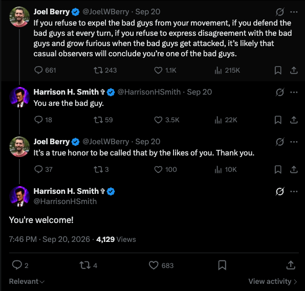 HarrisonHSmith's tweet photo. I'm on a ratio streak with these fools. https://t.co/6GjnjtJUkB