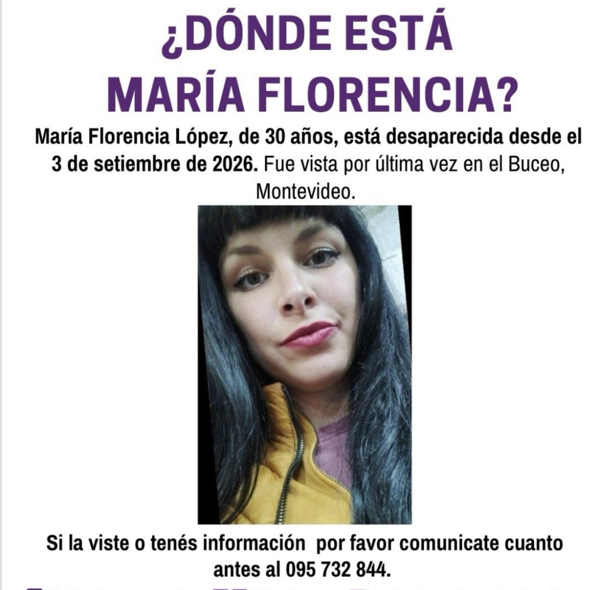 cabezamartini's tweet photo. 🔴 ¿Dónde está María Florencia? https://t.co/x6mh1EgPrP