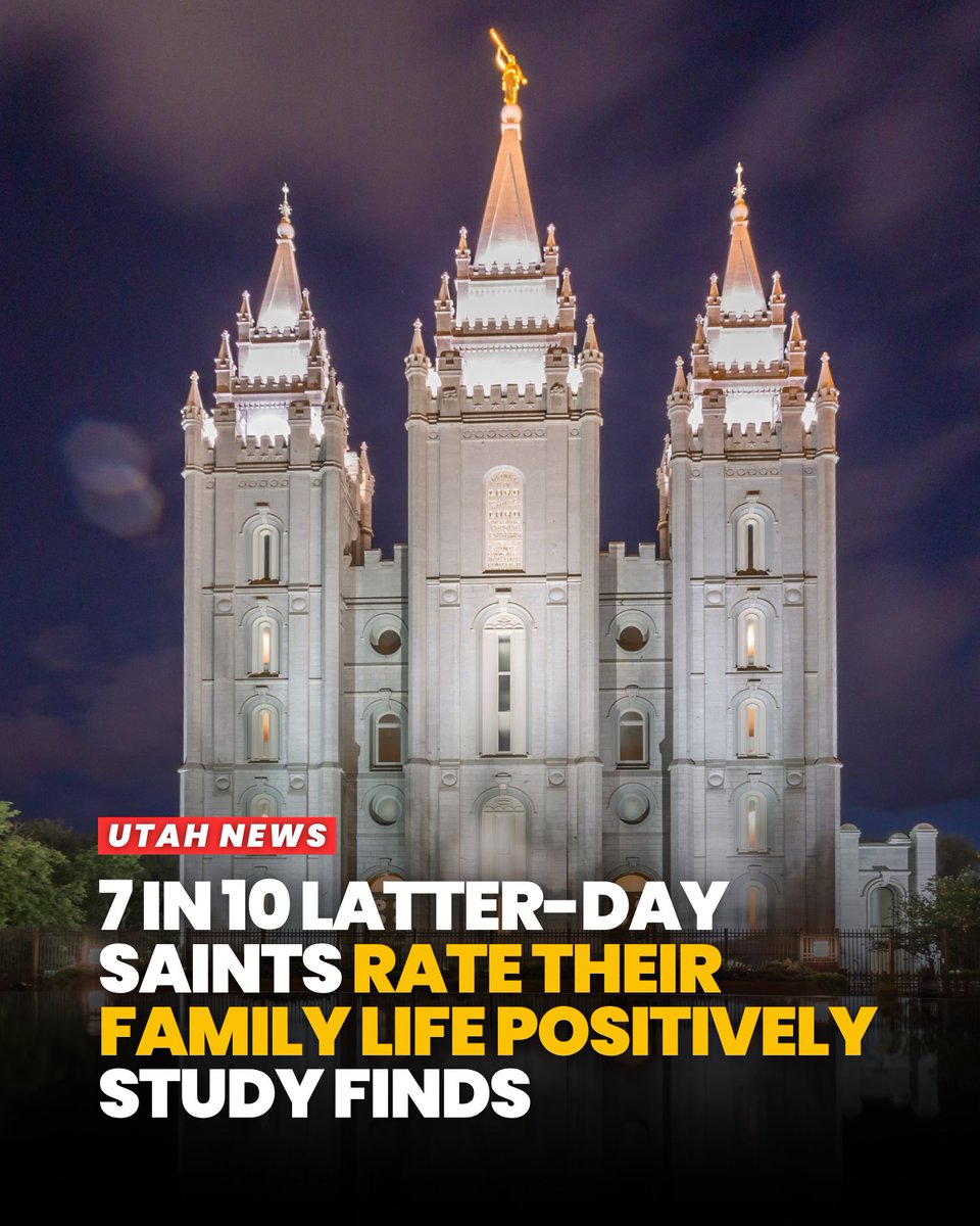 UtahIsAwesome's tweet photo. About 7 in 10 Latter-day Saints rate their family life excellent or very good, among the highest of any U.S. religious group, a new Pew Research Center study finds.

https://t.co/p2OhaGaz5Q #utah https://t.co/cPJooAjsGO