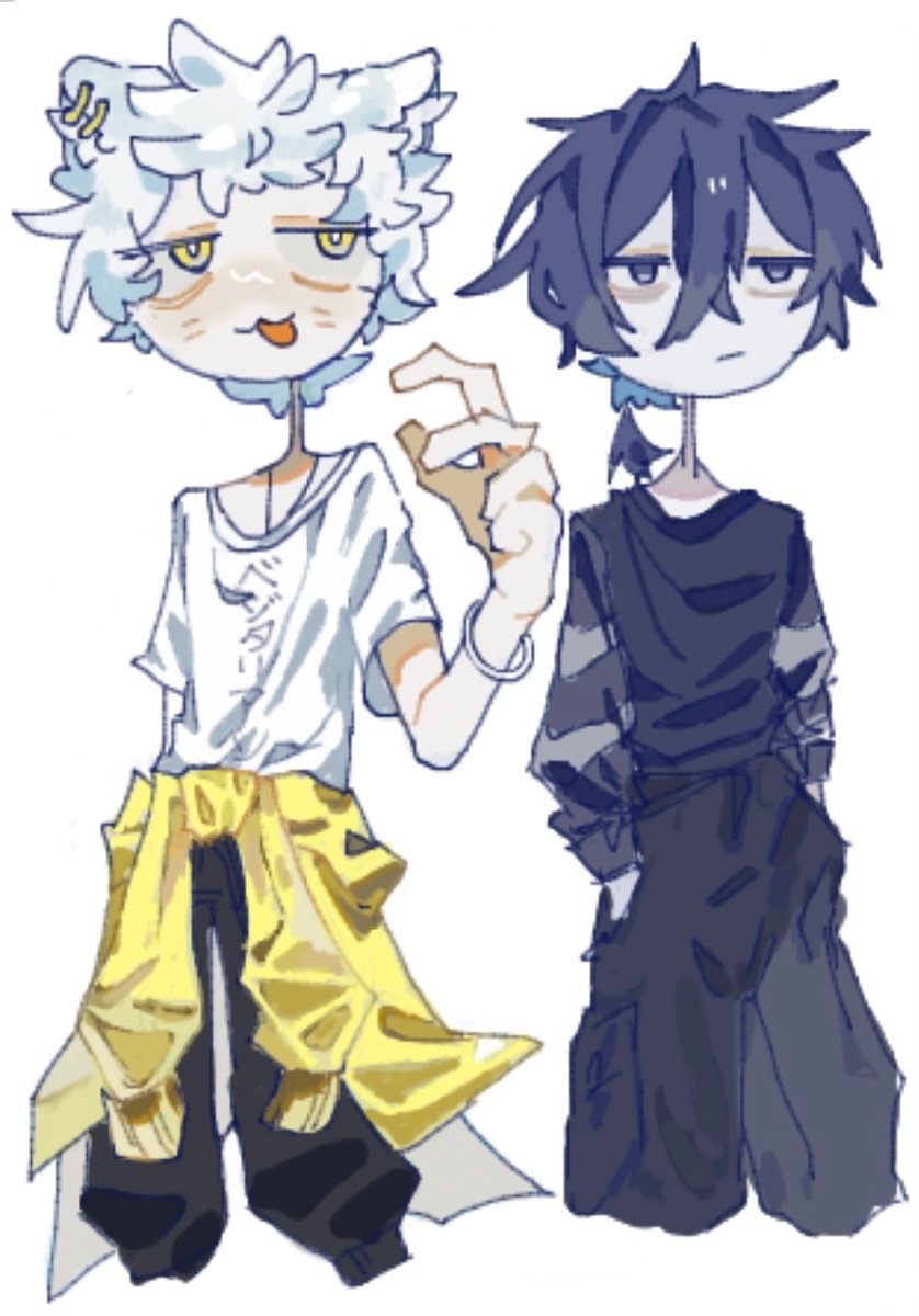 BiriKimera's tweet photo. こういう二人組すき
#イラストㅤㅤㅤ #オリ棒 https://t.co/sUTJAMKvH6