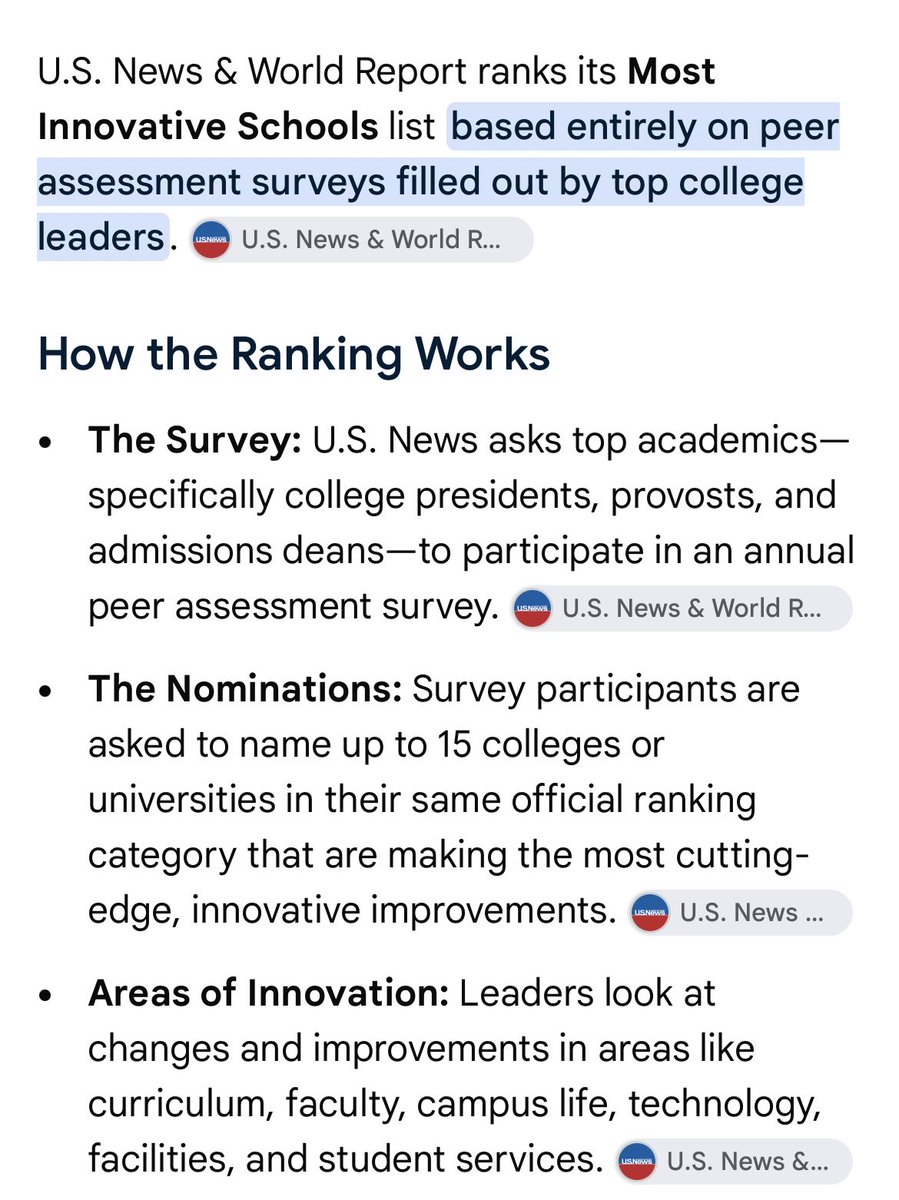 SparkysSquad's tweet photo. @mateo129727 By asking university leaders to pick &amp; grade different aspects: https://t.co/Kz7vk2j3kv
