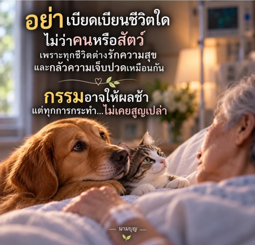 4696nid's tweet photo. คำพูดที่ทำร้ายคน
การกระทำที่เบียดเบียนชีวิตเพื่อนมนุษย์และสัตว์โลก
ความโกรธ ความเกลียด และความอาฆาต
แม้ไม่มีใครเห็น 
ก็ไม่ได้หมายความว่า..ไม่มีผล
🙏🙏🙏 https://t.co/dXSfjqIBnt