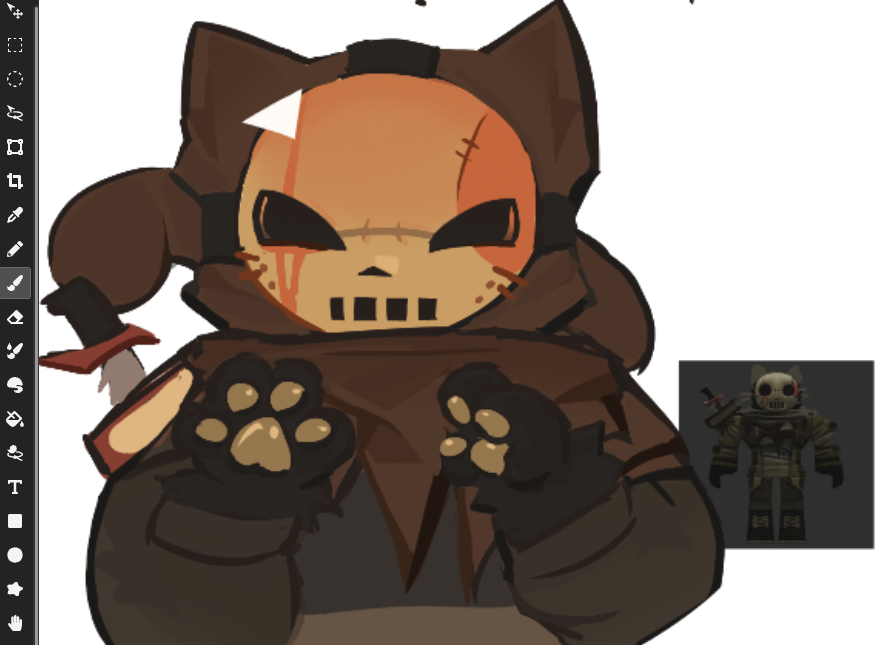 1kiwii1's tweet photo. I find it kinda funny how I used to draw Slasher's shroud shaped like kitty ears https://t.co/zN749ghorf