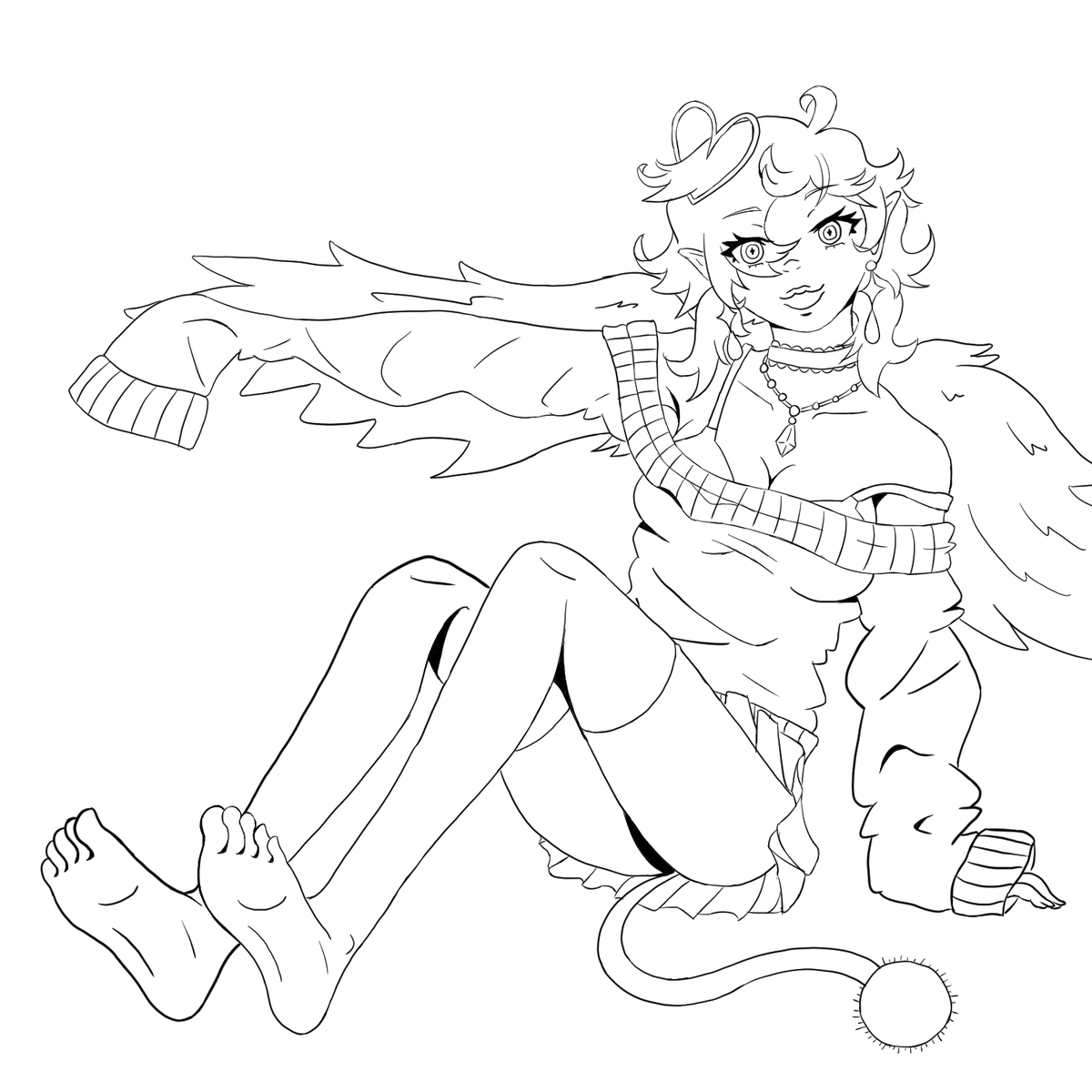 YokoKazehaya's tweet photo. Sketch #3: An angel spreading their wing 🩵 https://t.co/11ftv2Gu2o