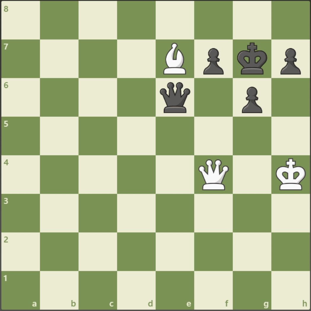 kibitzingpatzer's tweet photo. How about another easy one?

White to move and mate in two. 😲 https://t.co/YsXFsqRTLd