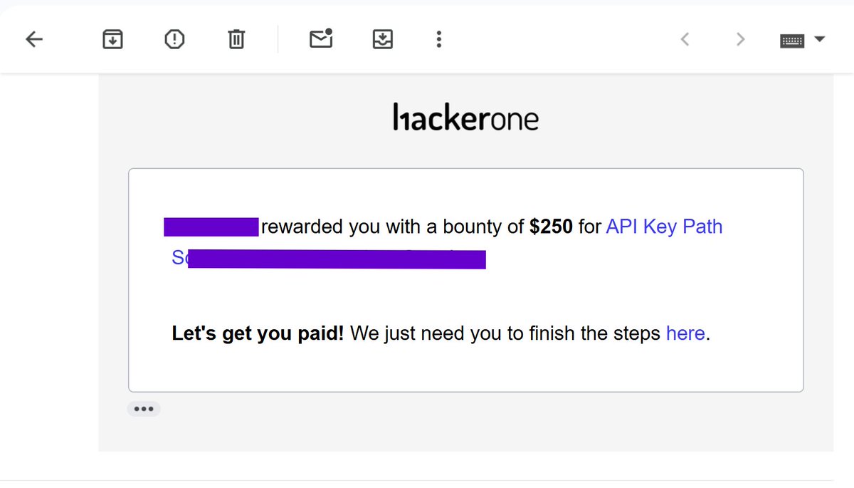digdigisense's tweet photo. I just got my first bug bounty on @Hacker0x01 ! 🎉

Thankfully, this being my first, wasn’t a duplicate 😅

#bugbounty #cybersecurity https://t.co/seqgOYYlIw