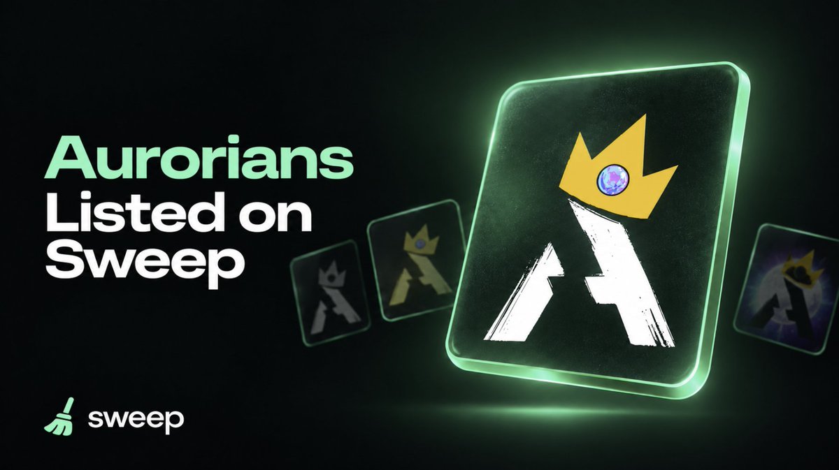 sweeptech_'s tweet photo. NEW LISTING 🧹

Aurorians are now officially listed on Sweep.

The collection is live and available to be swept. https://t.co/QVf2mNg7cl