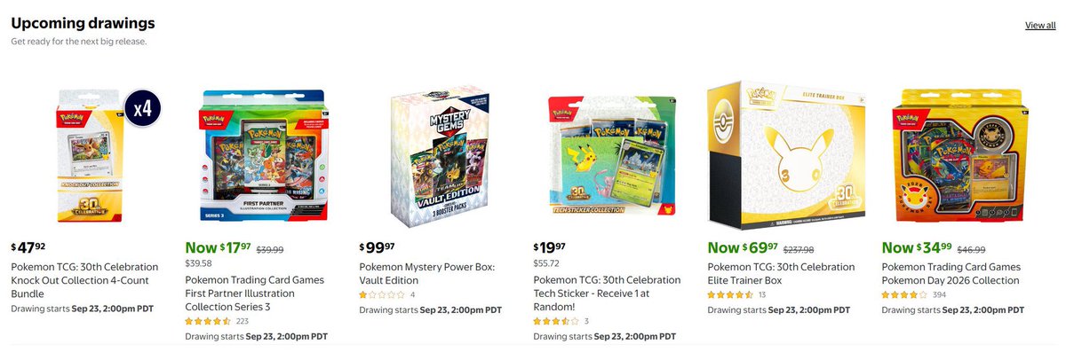 DealsByElden's tweet photo. More Pokémon Added For tomorrow 👀 

=> https://t.co/6W0oyb0FMl https://t.co/kKwblwY7P2
