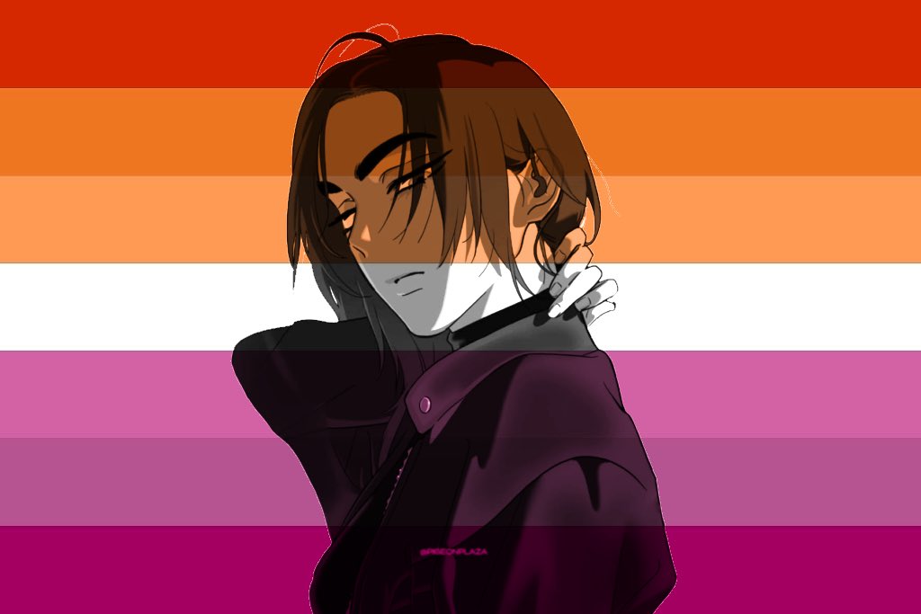 visualhyu's tweet photo. lesbian flag for lesbians who like hyuna https://t.co/LVfIhaD8cZ