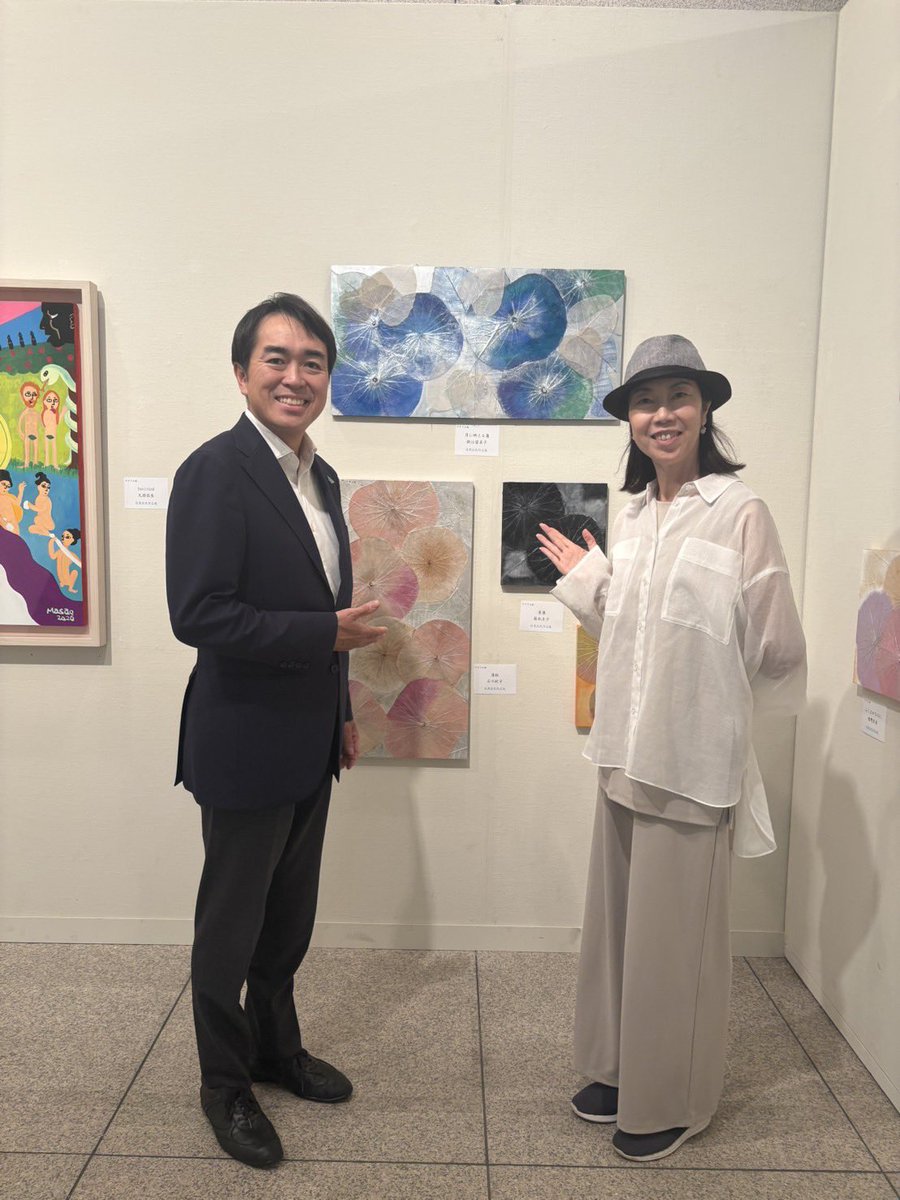 yuuito1202's tweet photo. 只今、���50回の区展開催中です🎨
〜9/27(日)までですので、#目黒区美術館 へお運びください
#区展　#目黒区 https://t.co/STicGoGgSX