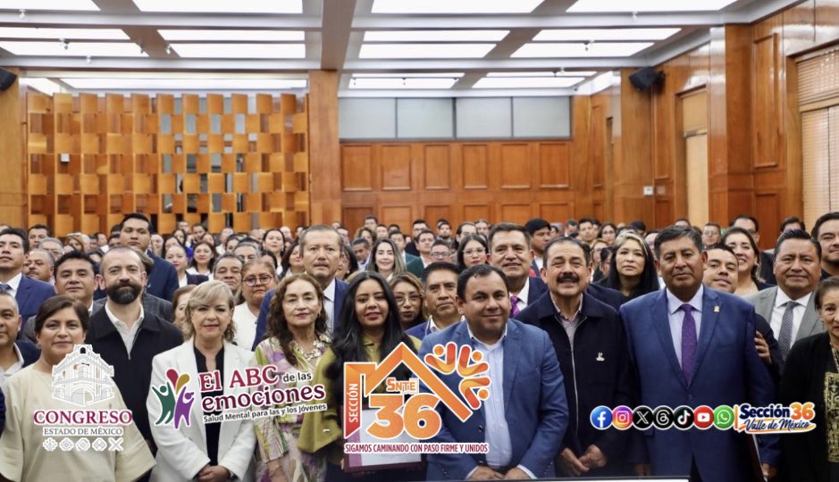 Seccion36Ofic's tweet photo. Nuestra Secretaria General, Mtra. Mónica Miriam Granillo Velazco, participó en el arranque de la campaña ABC de las emociones para las y los jovenes en el Congreso del Estado de México.

#SigamosCaminandoConPasoFirmeYUnidos https://t.co/81bpc9kuFN