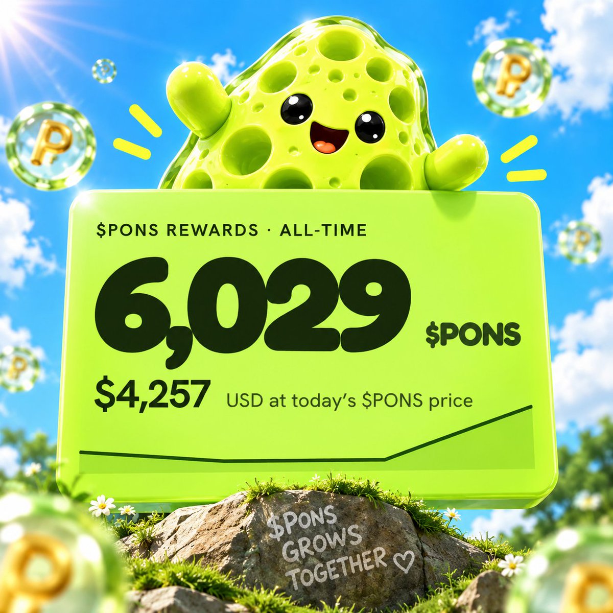 spononpons's tweet photo. Check your wallets $SPON fam. We just sent another stimmy. 

6029 $PONS sent to our holders so far. Not bad for 14 hours in! https://t.co/BtdQ0niQjf