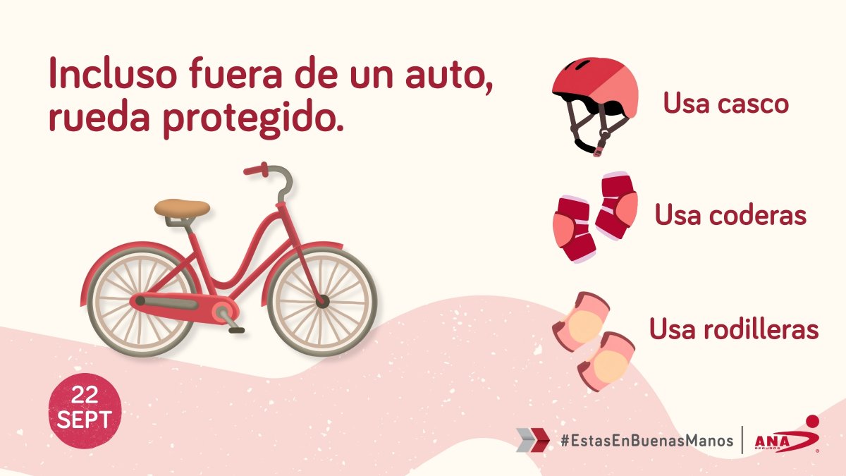 ANASeguros's tweet photo. El 22 de septiembre se celebra el #Díamundialsinauto y por eso, queremos impulsar también las alternativas sustentables. https://t.co/UtoysAEoT8