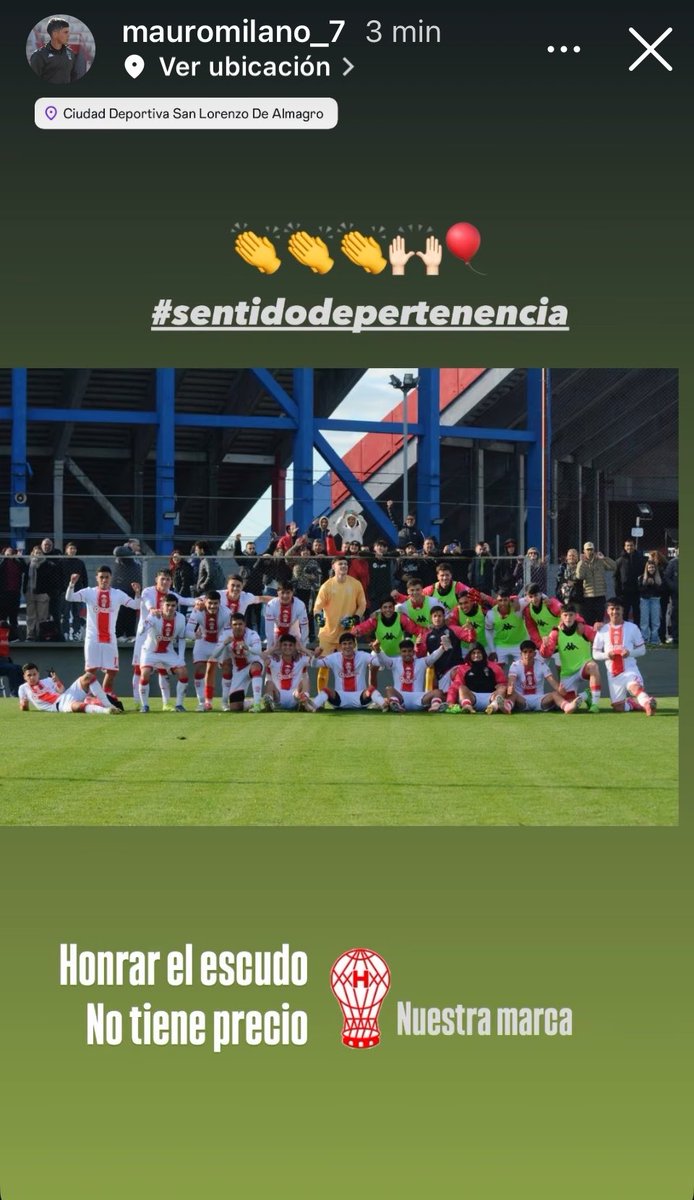 fer_combi's tweet photo. La alegria y tranquilidad que me genera que Milano sea quien (en parte) termine de formar a los pibes que vamos a ver en un futuro en el primer equipo representando a nuestra camiseta. Tenemos que seguir por este camino  🎈 https://t.co/wWBhFTzJid