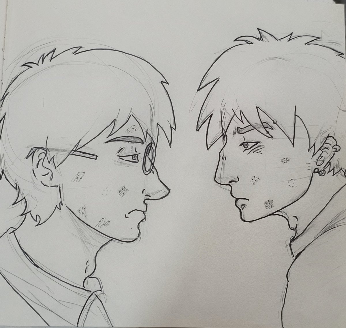 teskreper's tweet photo. Tengo la ilusión de poder publicar un dibujo cada semana. Se descompuso mi computadora, así que trabaje en tradicional, pero todo bien xd
Amo dibujar perfiles 
#aaronwinkleman #jamesprolongo https://t.co/cAmI0NFNYV