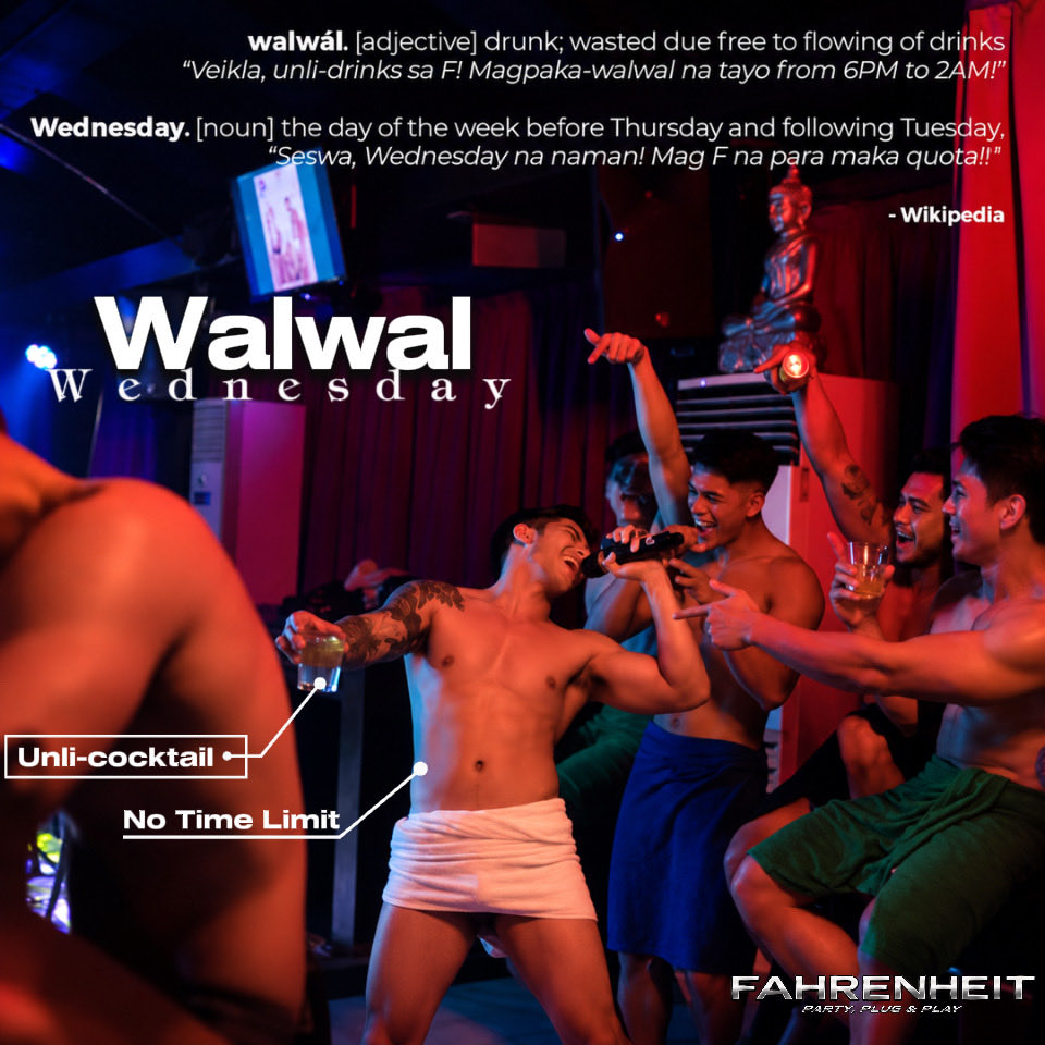 fclub_manila's tweet photo. It’s back!!! The Walwal Wednesday is back! Unli-cocktails all night long! Just add ₱100 on top of the fees! Wasted Night Wednesday! 🍺🥃🍷🍻🍹🥂 https://t.co/mWxu5vfIVf