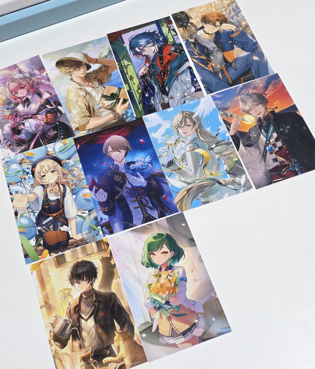 VinCrows's tweet photo. ?? i'm only missing kisara because I bought 10 and not 11?? ran....dom....? https://t.co/NtInUzO7yO
