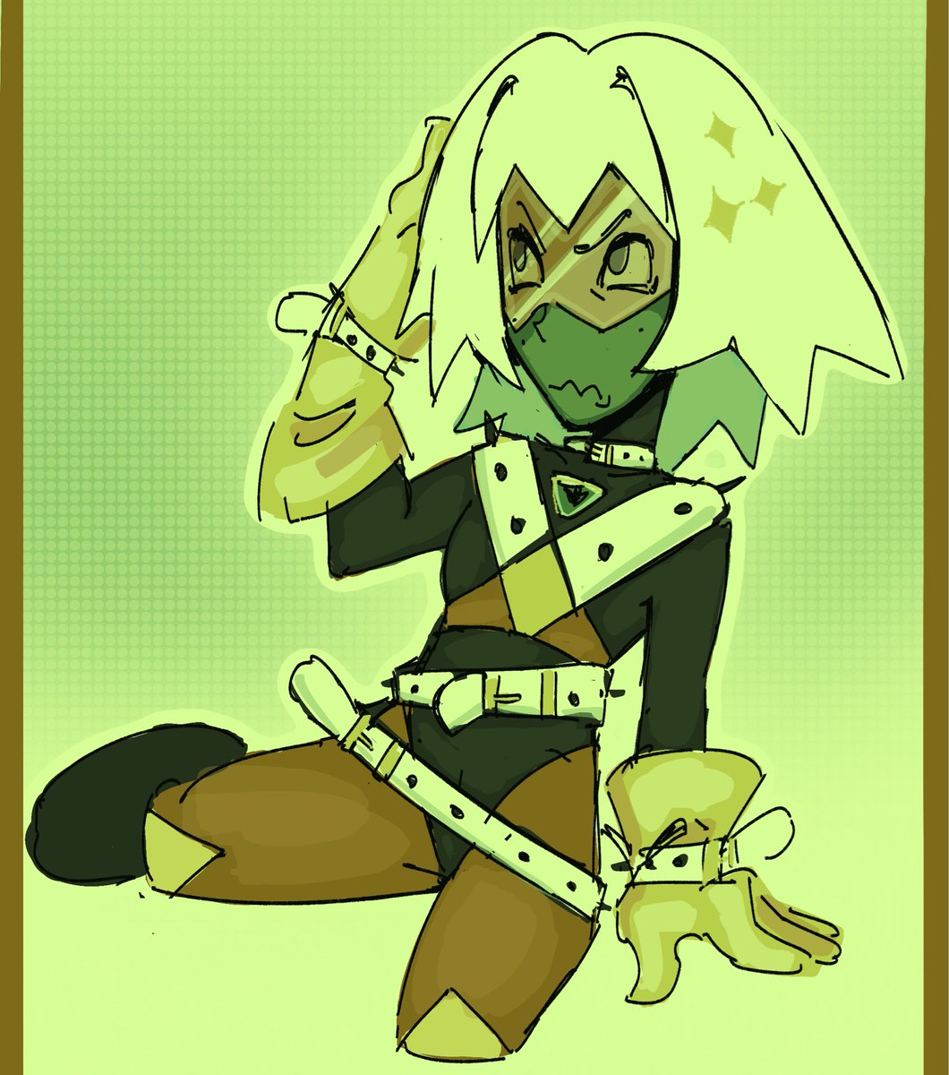 boioioinging's tweet photo. #peridot and my evil gemsona with beltmaxxing abilities https://t.co/ZNlfWV91oL