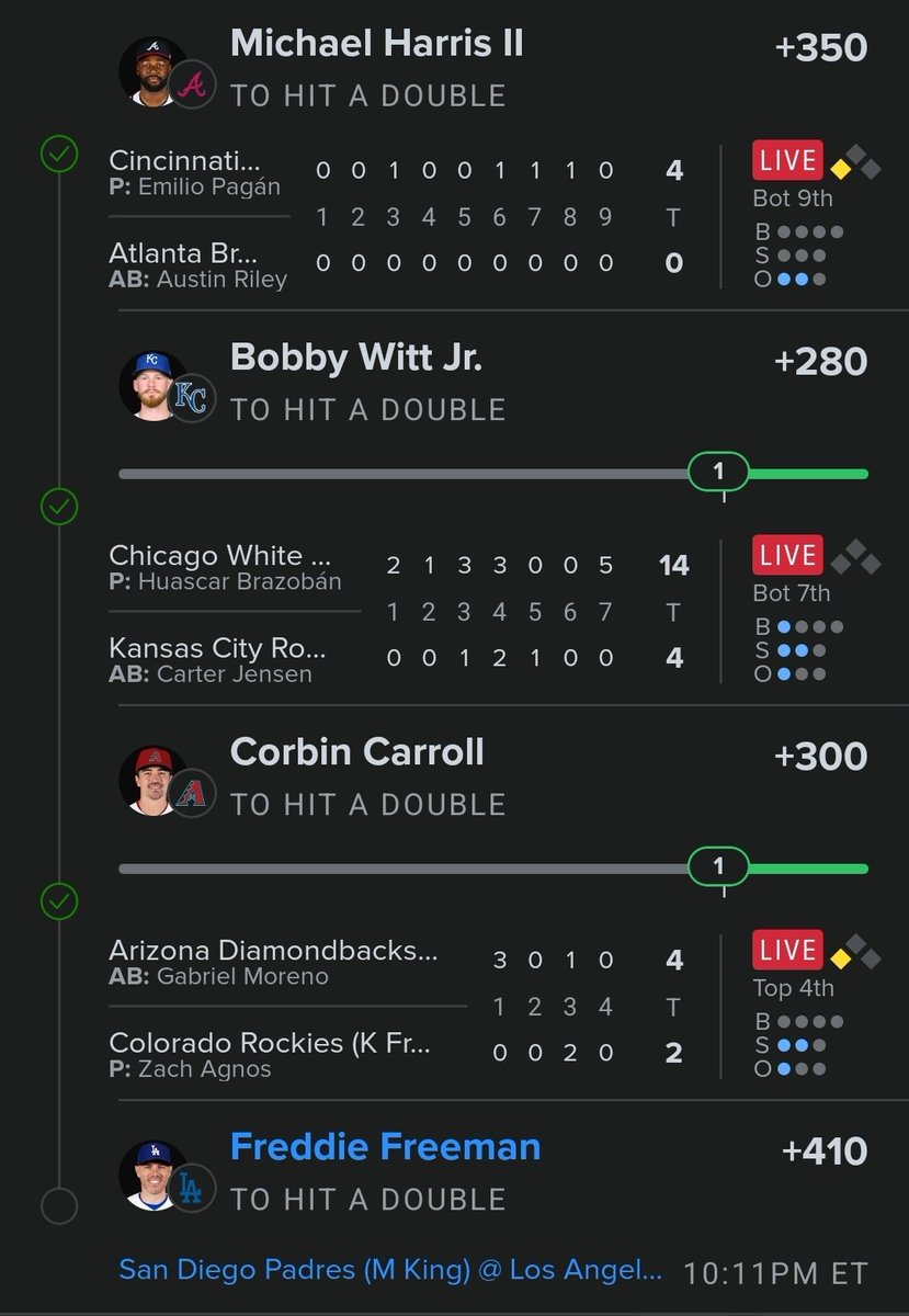 ShanelleC12's tweet photo. @sean_incredible I put all your doubles together and round robin! Thank you! Just need Freddie but either way im leaving with something🙌🏾🔥 @sean_incredible https://t.co/l9X5I380x9